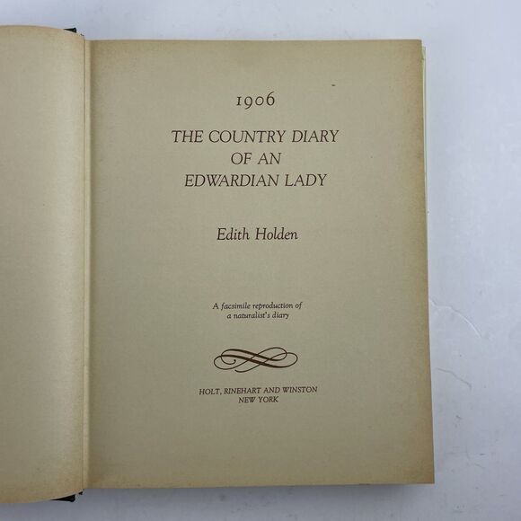 The Country Diary of an Edwardian Lady by Holden Edith Hardcover 1977 DJ 1st Ed - Picture 12 of 16